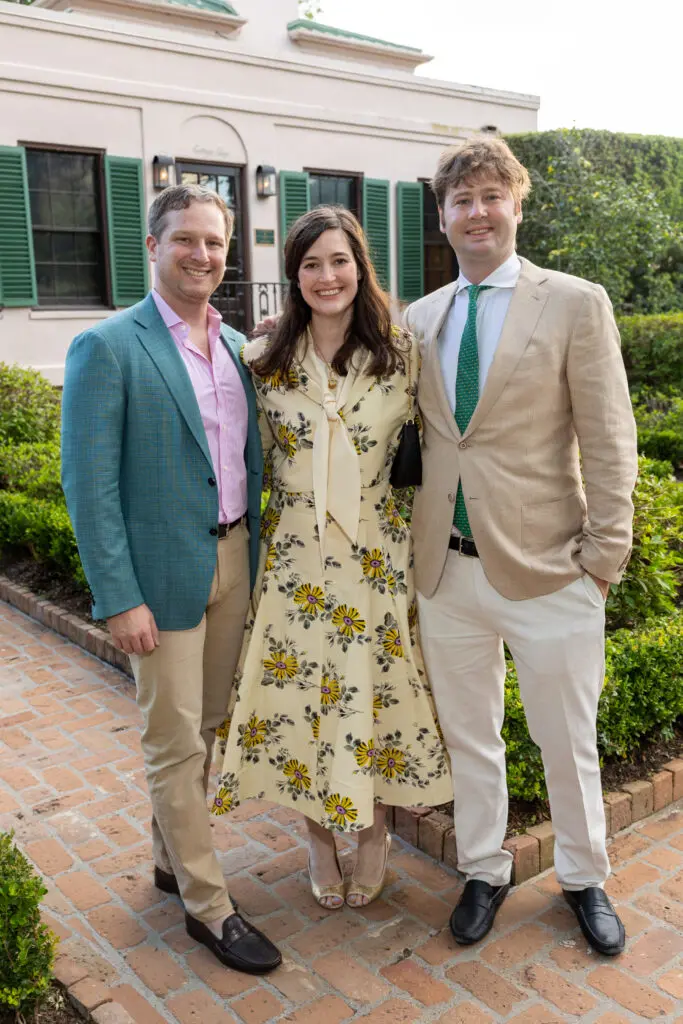 Jacob Stein, Lynden & Alexander Unger at the Bayou Bend Garden Party (Photo by Jenny Antill)