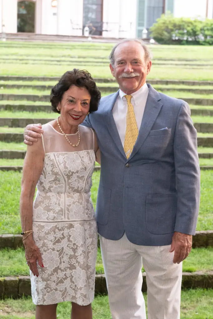 Kathy & Marty Goossen at the Bayou Bend Garden Party (Photo by Wilson Parish)