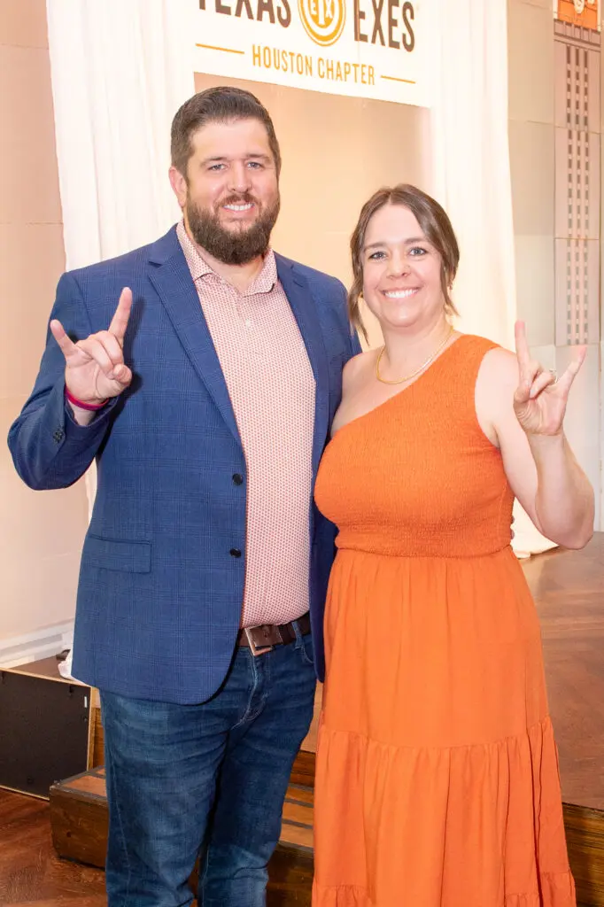 Kyle & Kristen Griffin at the Texas Exes Longhorn Legacy Scholarship Gala (Photo by Jacob Power)