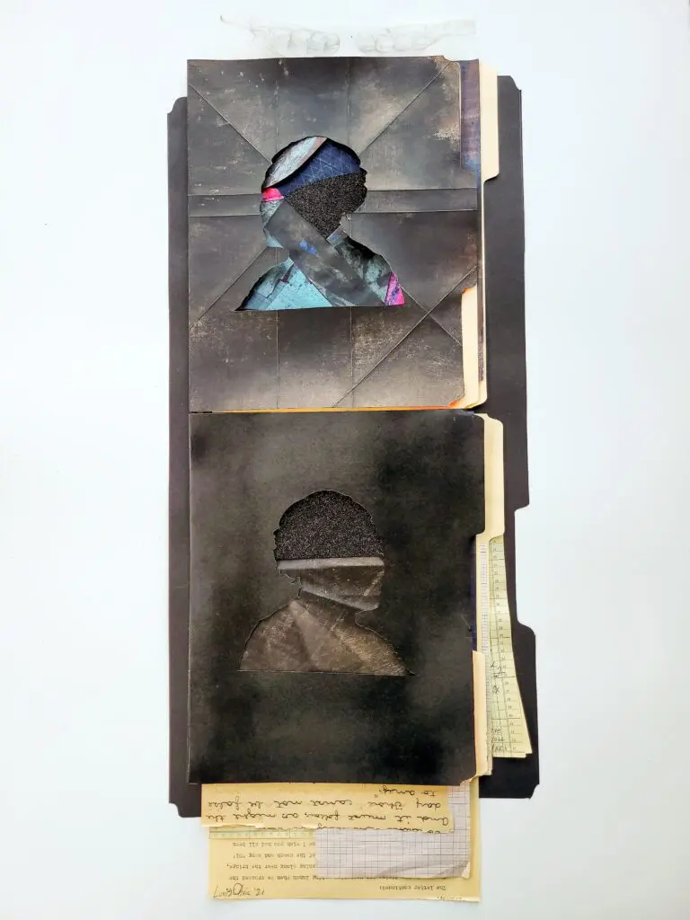 Lovie Olivia, "Dark Tower 2.0," 2021, at Museum of Fine Arts, Houston. Private Collection, New York City. (Photo by Lovie Olivia, courtesy Lovie Olivia and Tinney Contemporary, Nashville)