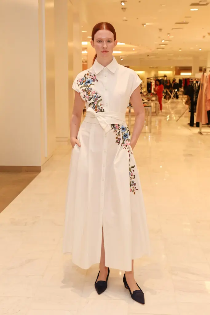 Adam Lippes ladylike fashions on display at a special luncheon at Neiman Marcus. (Photo by Priscilla Dickson)