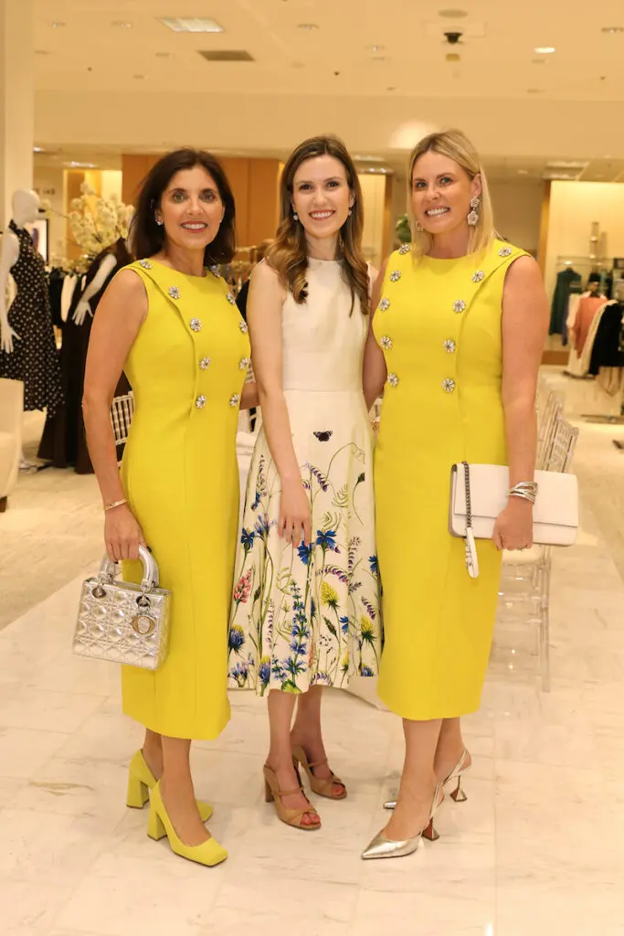 Stacey Lindseth, Heather Almond, Vanessa Ames at the Neiman Marcus luncheon. (Photo by Priscilla Dickson)