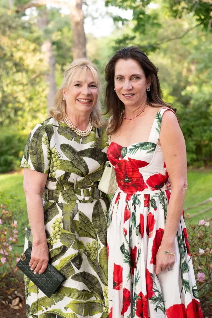 Nancy Abendshein, Aliyya Stude at the Bayou Bend Garden Party (Photo by Wilson Parish)