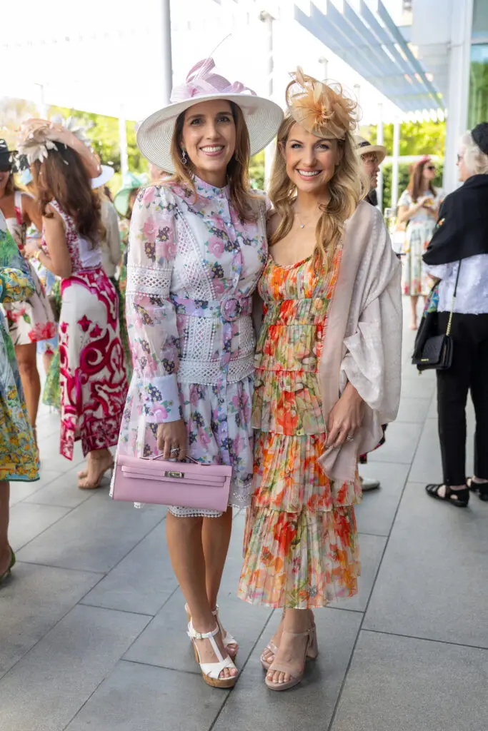 Neekie Kashani, Katherine Whaley at the Hats in the Park luncheon. (Photo by Jenny Antill)