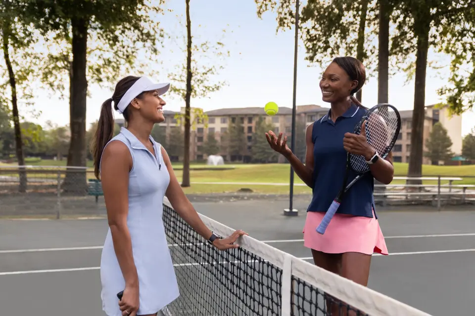The resort boasts a tennis center with 21 courts, as well as pickleball.