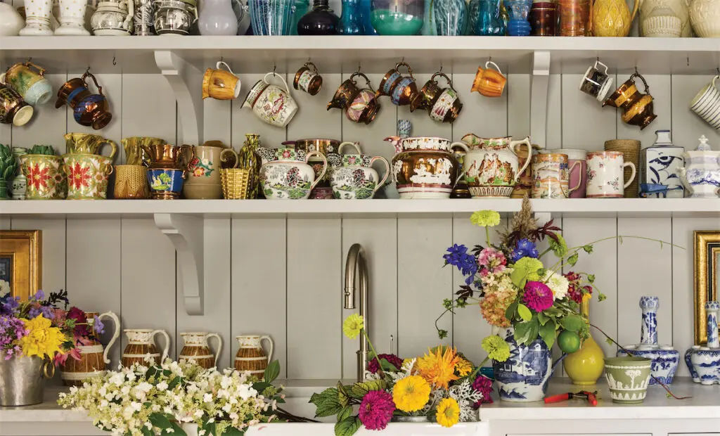 The flower arranging room in the main house. (Photo by Annie Schlechter)