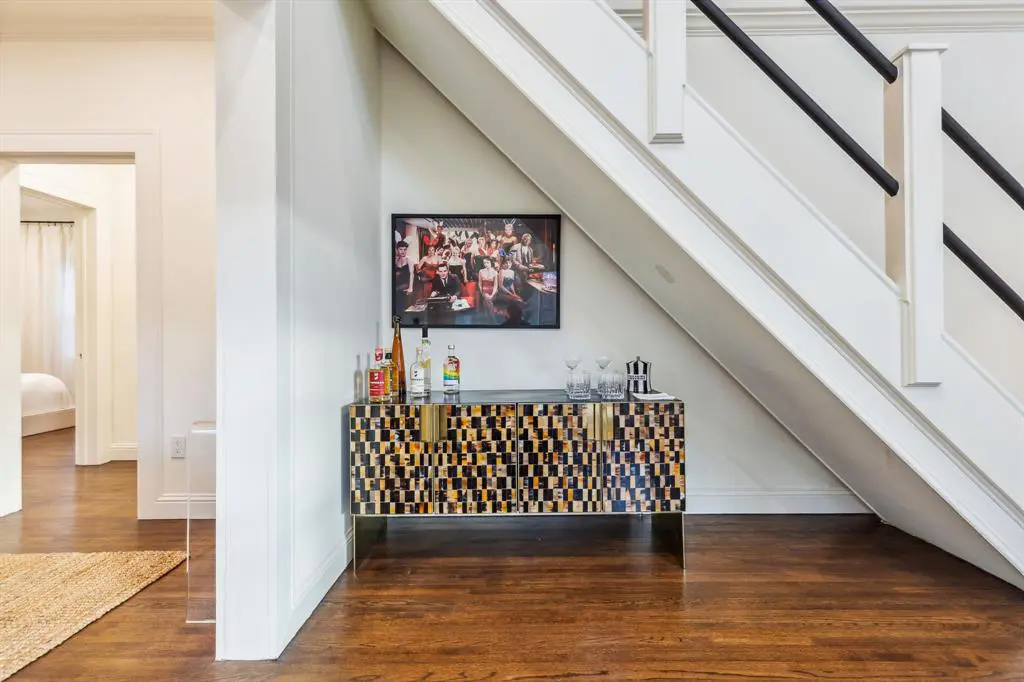 A nook is perfect for extra storage. 