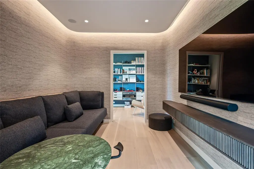 A state-of-the-art TV room.
