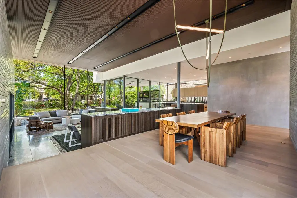 The dining room.