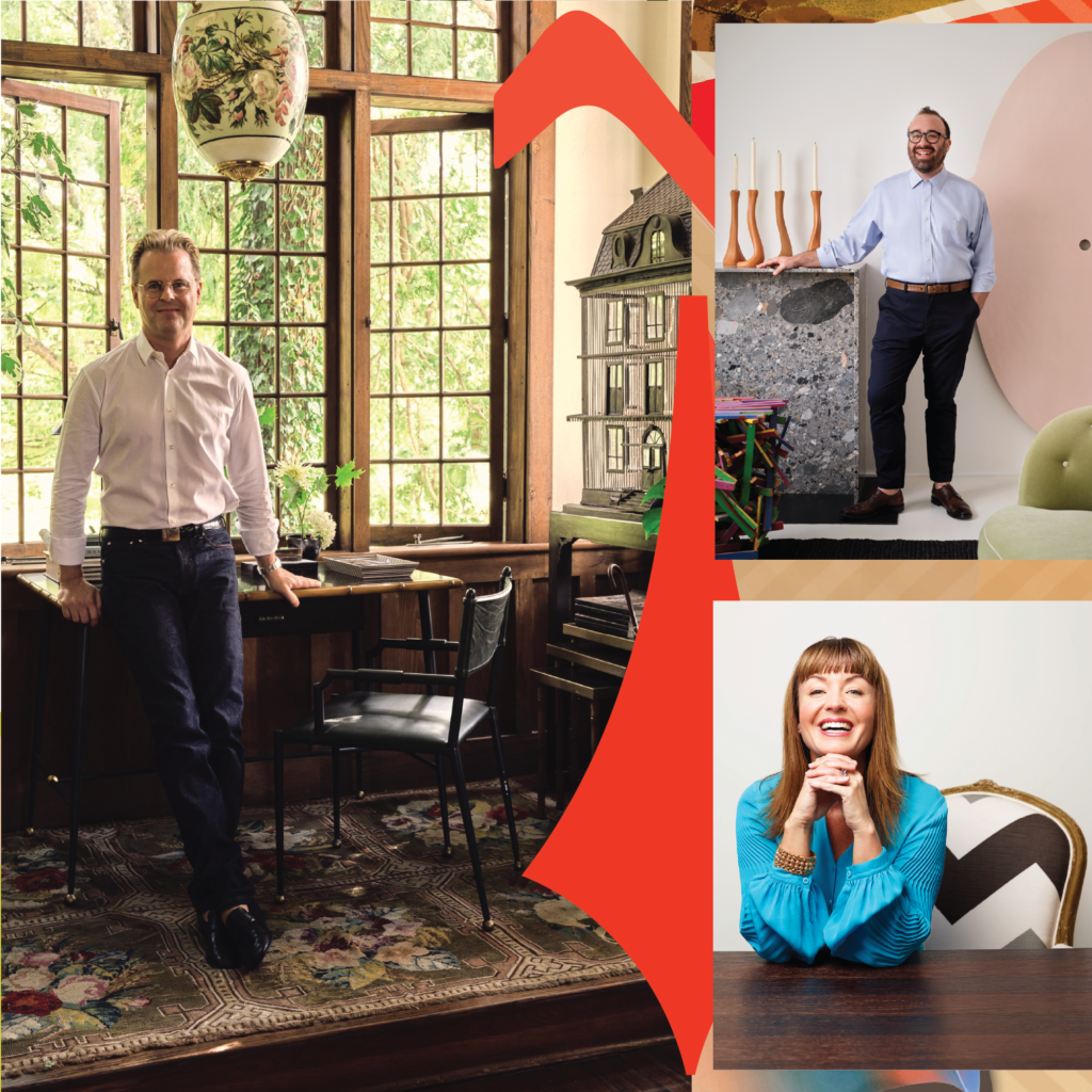 Adam Lippes at OKA, Oliver Furth at Roche Bobois, Chairish co-founder Anna Brockway at Park House Houston.