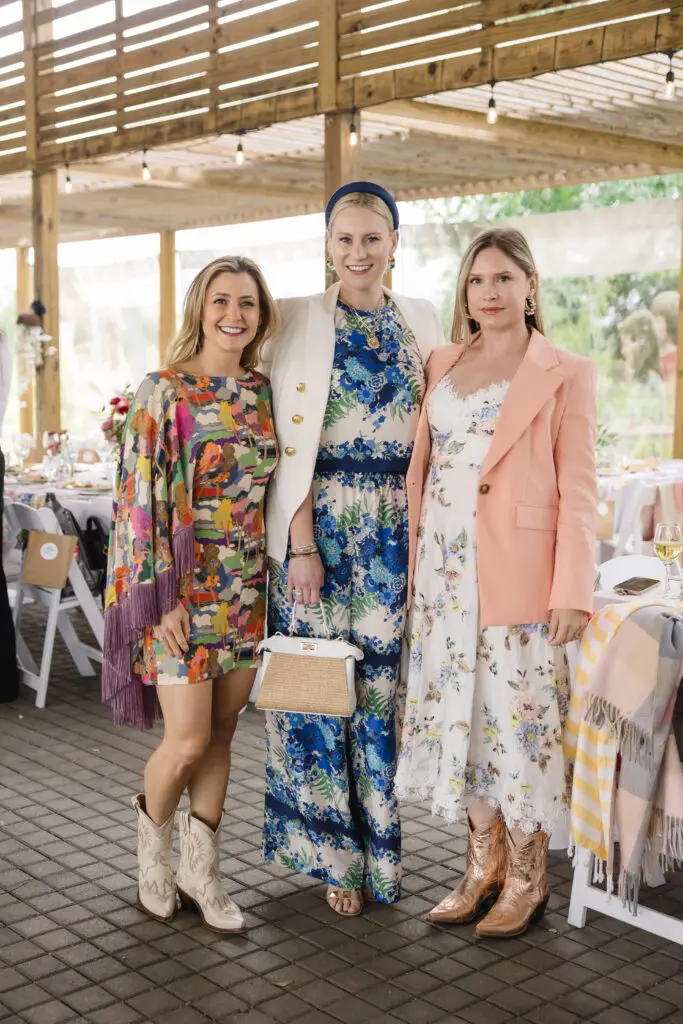 Jen Cunningham, Virginia McMullen, Kristin Blomquist at 'Fashion in the Fields' (Photo by Johnny Than)