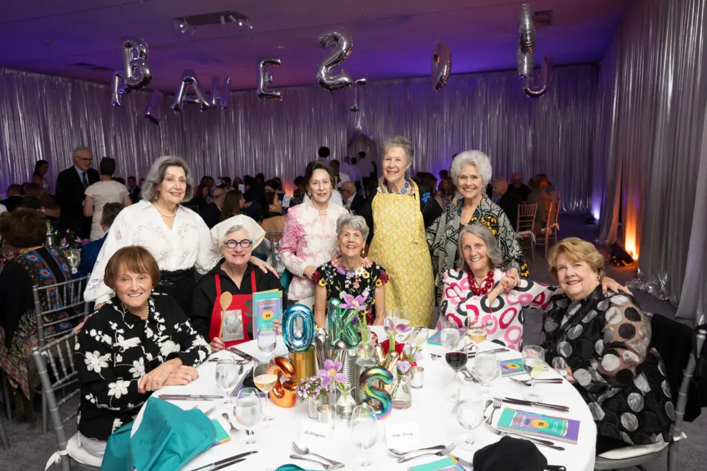 Anne Graubart, Kathleen Morris, Bettie Cartwright, Liz Weingarten, Rita Justice, Kitty Rabinow, Betty Moody, Sara Morgan, Anne Kinder at Studio Menil Presents: Alphabet Soup (Photo by Daniel Ortiz)