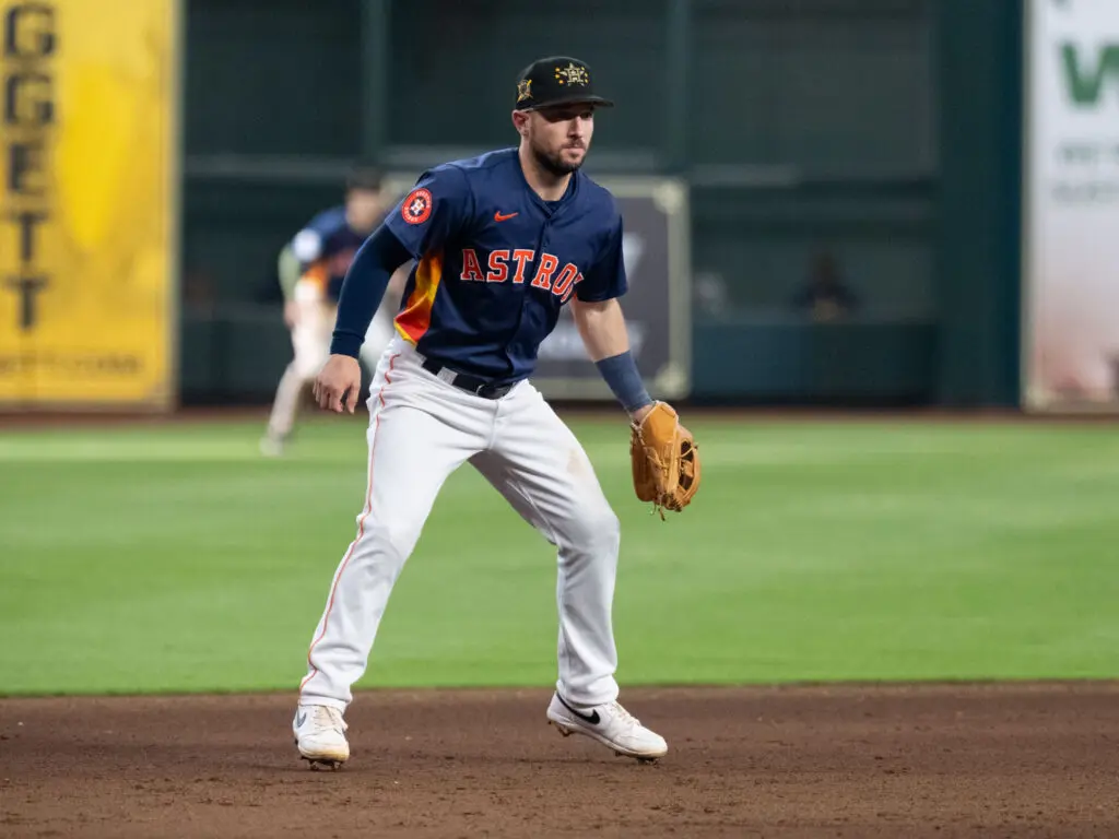 Alex Bregman still plays some of the best defense at third base in all of baseball for the Astros. (Photo by F. Carter Smith)
