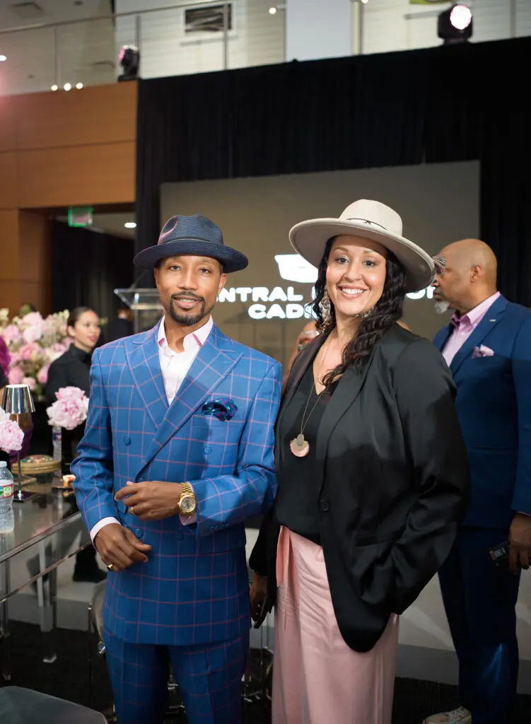 Cleon & Leah Clark at the grand opening of Central Houston Cadillac's new location near NRG Park (Photo by Daniel Ortiz)