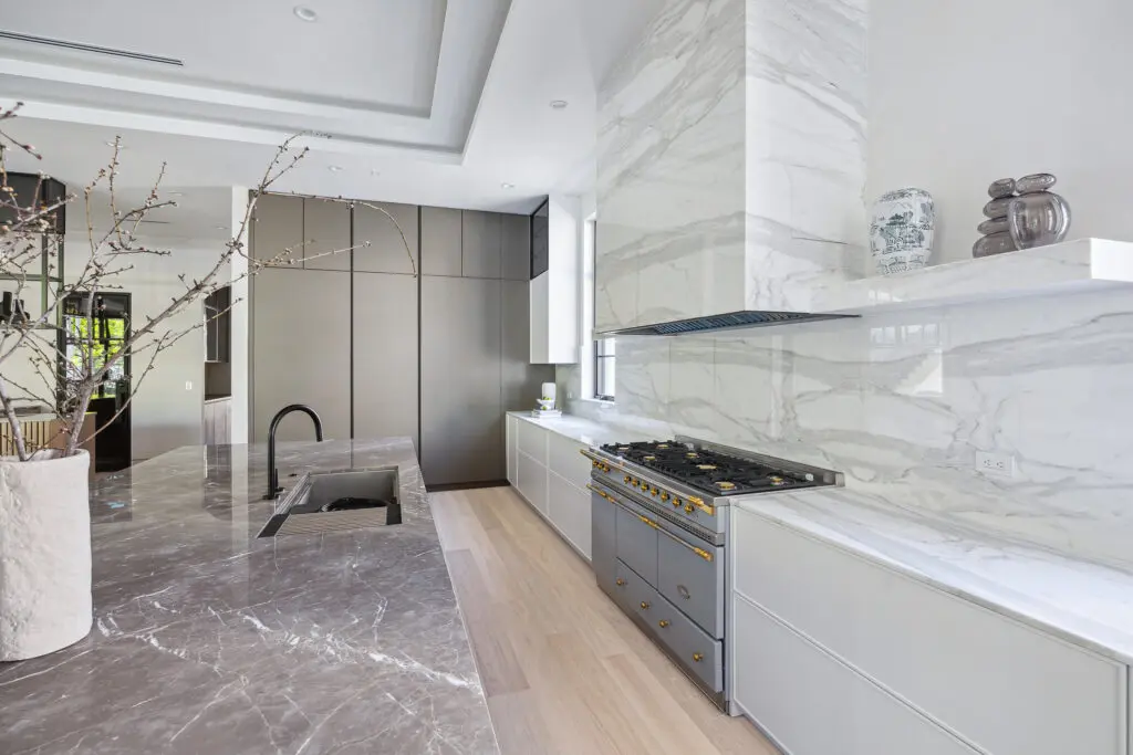 The kitchen at 2110 Del Monte features a Lacanche Cluny 1400 cooking range (Photo by TK Images)