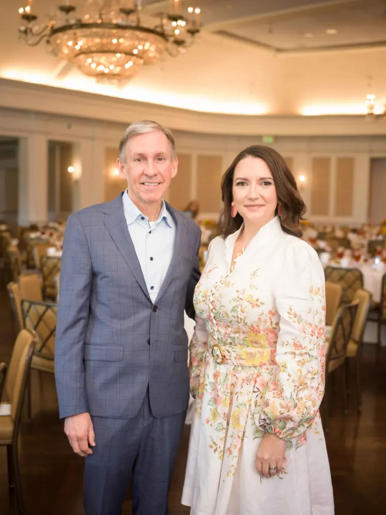 MD Anderson Cancer Center president Dr. David Pisters, CanCare president and CEO Darcie Wells at CanCare's 30th annual Hope Survivorship luncheon. (Photo by Daniel Ortiz)