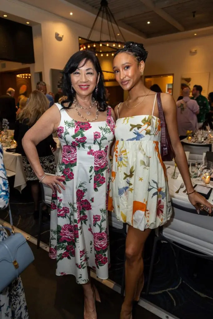 Dr. Alice Mao Brams, dancer Taela Graff at the Houston Ballet 'Raising the Barre' dinner at Caracol. (Photo by Melissa Taylor)
