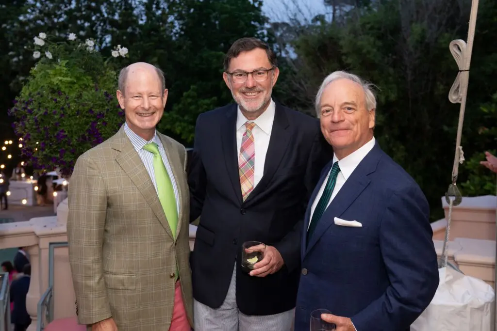  Eddie Allen, Eric Bing, Jeff Firestone at the Rienzi Spring Party (Photo by Wilson Parish)