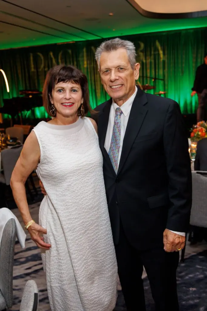 Elaine Finger, Chuck Willits at DACAMERA's 2024 Music Salons and Jazz Supper Club evening (Photo by Katy Anderson)
