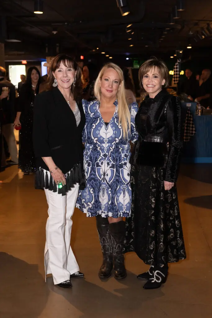 Elizabeth Stein, Cissy Abel, Hallie Vanderhider at the VICTORY Rally Ball (Photo by Wilson Parish)