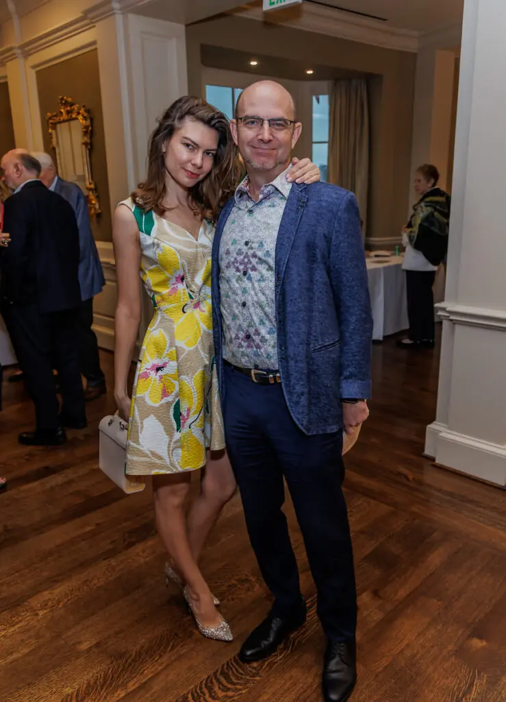 Olya Zuiak, Glen Bucher at Houston Center for Contemporary Craft Spring Luncheon 2024 (Photo by Katy Anderson)