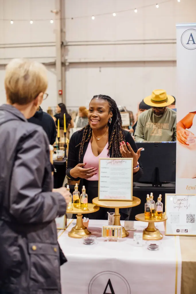 Customers shopping at a Markets for Makers event (Photo by Cole LoCurto)