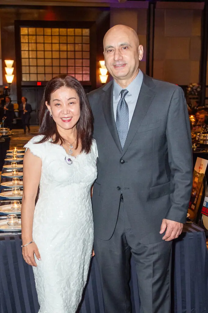 Nancy Li-Tarim & Dr. Soner Tarim at Holocaust Museum Houston’s 2024 LBJ Moral Courage Award Dinner (Photo by Jacob Power)