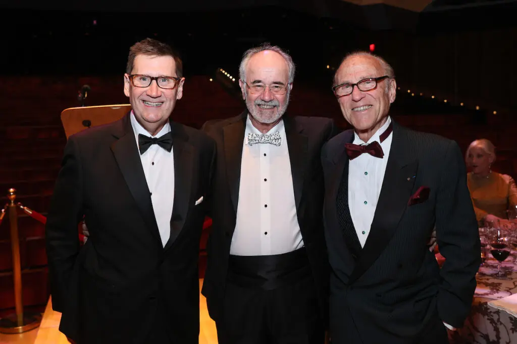 Jack Matzer, Bob Weiner, Robert Sakowitz at the Houston Symphony Wine Dinner & Collector's Auction. (Photo by Priscilla Dickson)