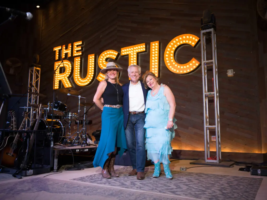Janette Marx, Stephen Toups, Robin Klaes at the Cattle Baron's Ball kick-off held at The Rustic Downtown. (Photo by Daniel Ortiz)