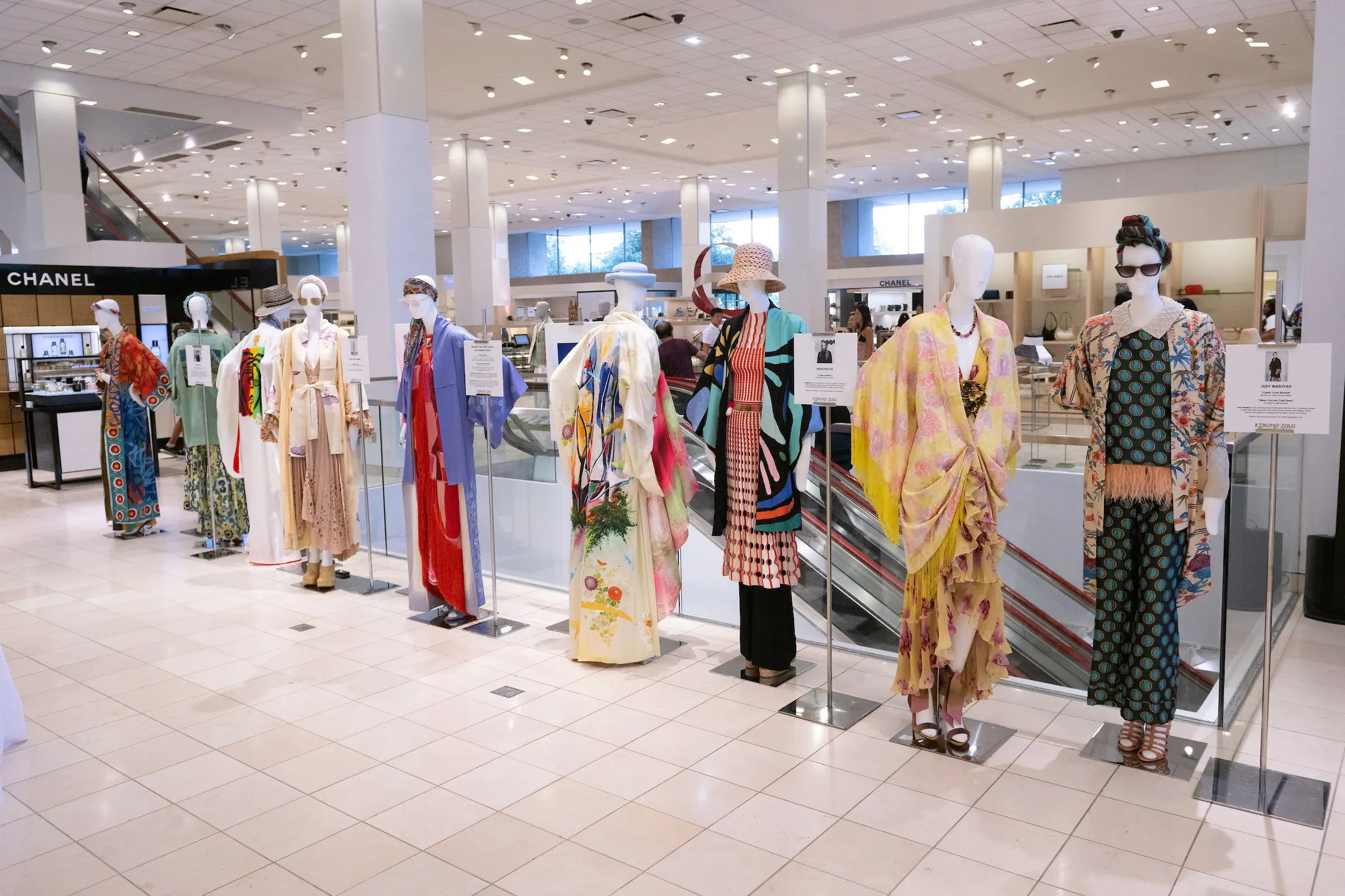 Kimono Display at Kimono Zulu at Neiman Marcus (Photo by Wilson Parish)