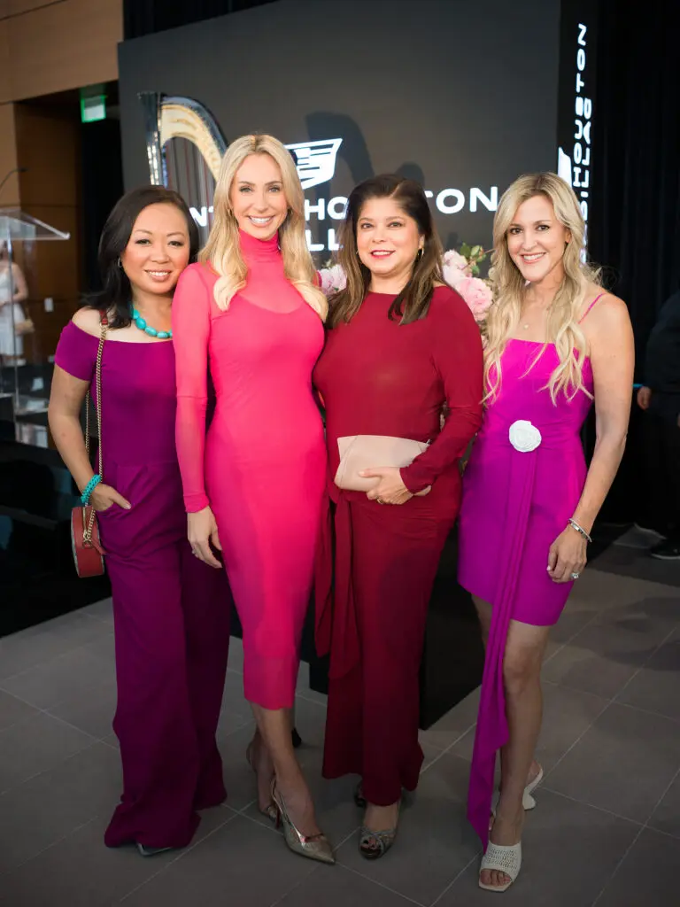 Miya Shay, Chita Craft, Marcy de Luna, Courtney Zubowski Haas at the grand opening of Central Houston Cadillac's new location near NRG Park (Photo by Daniel Ortiz)