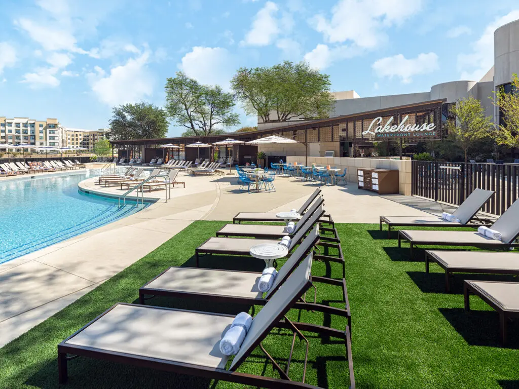 Soak up the sun at the pool at Omni Las Colinas Hotel. 
