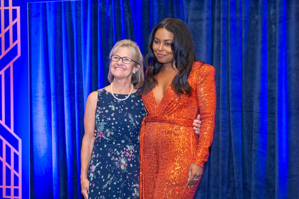 Pam Doty, Adrienne Warren at The Hobby Center's 'A Night at the Founders Club' (Photo by Jacob Power)