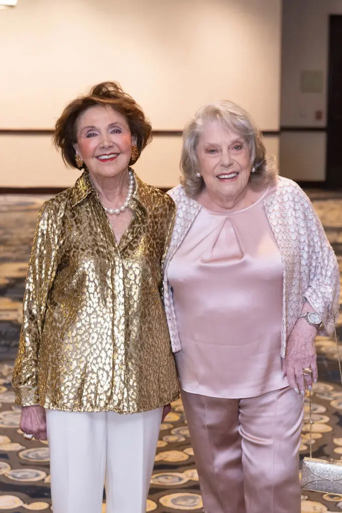 Cyvia Wolff, Ruth Steinfeld at Holocaust Museum Houston’s 2024 LBJ Moral Courage Award Dinner  (Photo by Wilson Parish)