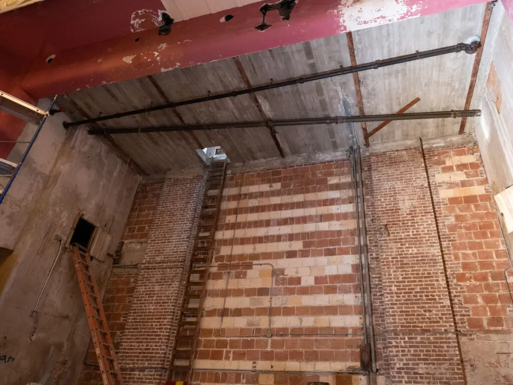 The reborn River Oaks Theater will have a 200 seat main theater and a smaller 50 seat theater upstairs. (Photo by F. Carter Smith)