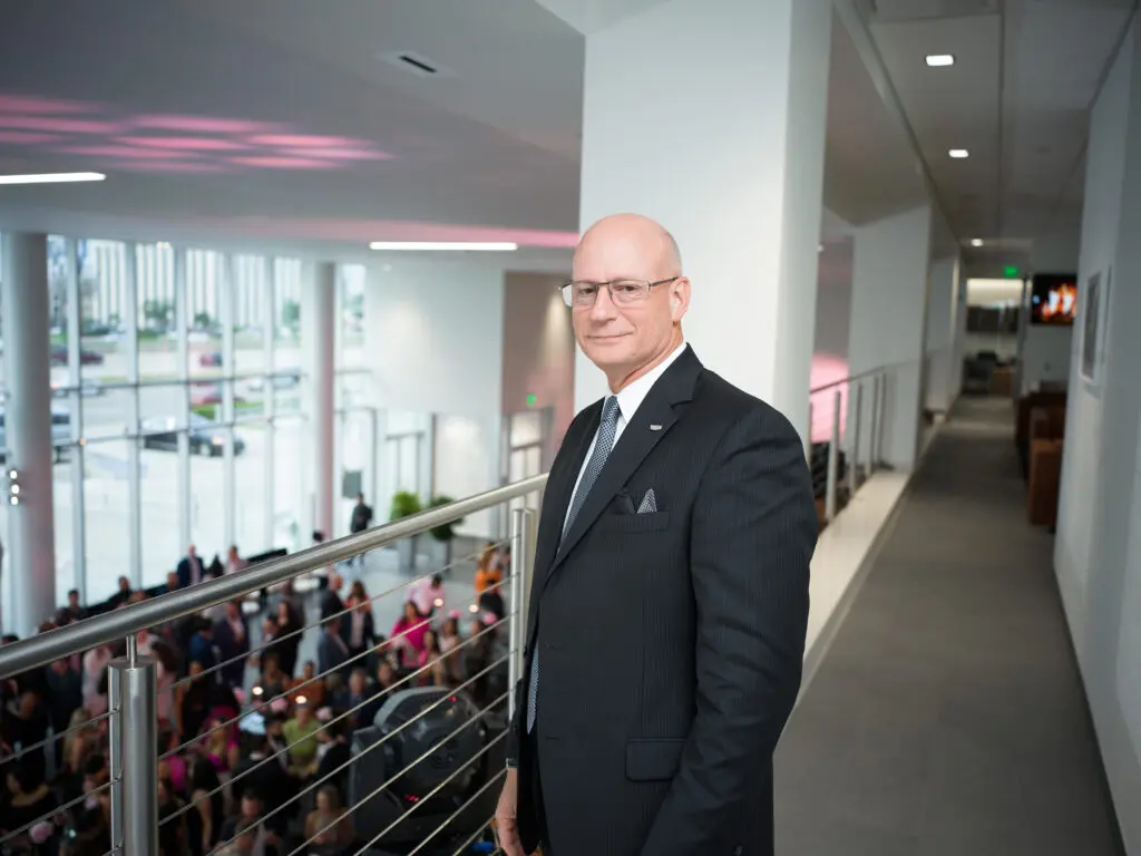 Cadillac regional director Robert Secrest  at the grand opening of Central Houston Cadillac's new location near NRG Park (Photo by Daniel Ortiz)
