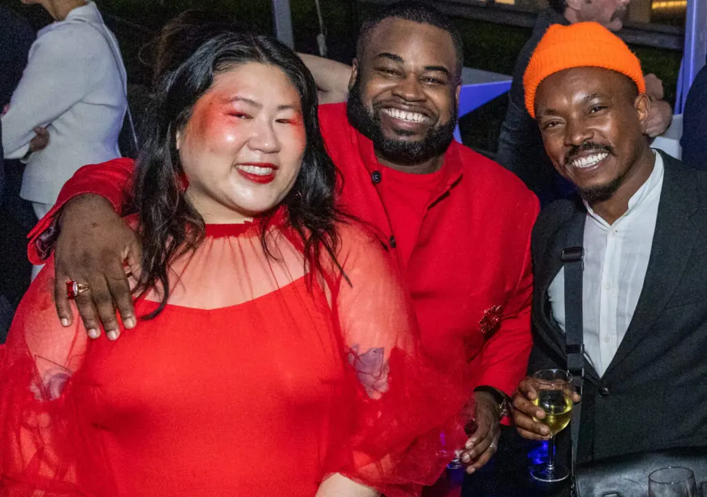 Stephanie Wong Smith & Jackson Smith, Preston Gaines, and Guest at CAMH 75th Gala (Photo by Emily Jaschke)