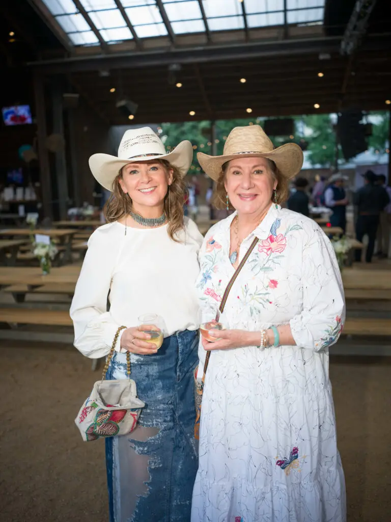 Susan Blair, Lisa Curry at the Cattle Baron's Ball kick-off held at The Rustic Downtown. (Photo by Daniel Ortiz)