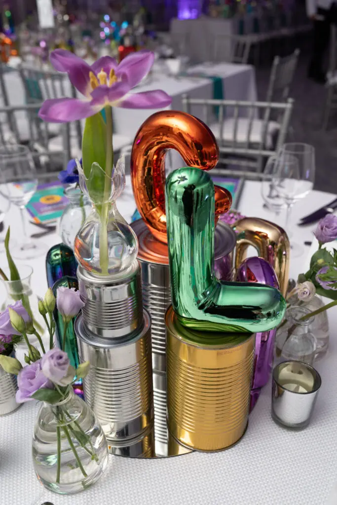 Crafty table decor at Studio Menil Presents: Alphabet Soup (Photo by Daniel Ortiz)
