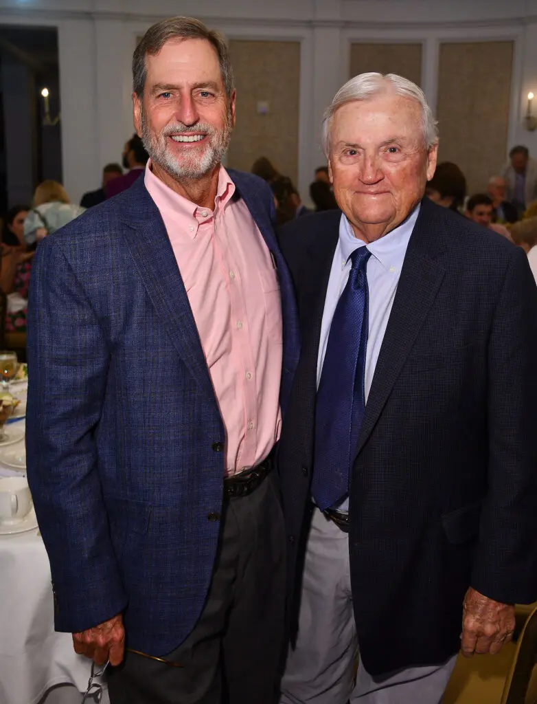Titus Harris, Charlie Epps at CanCare's 30th annual Hope Survivorship luncheon. (Photo by Dave Rossman)