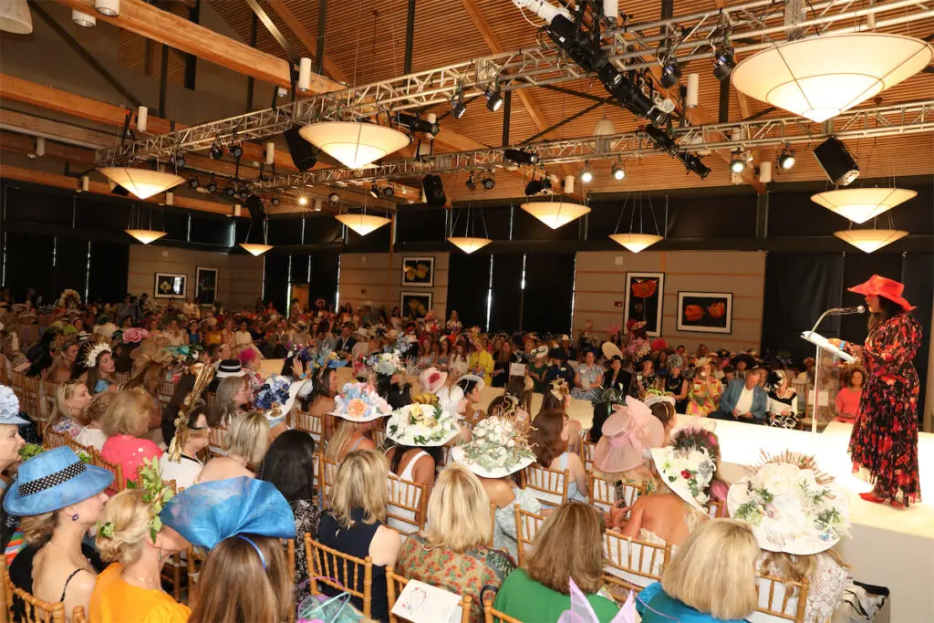 The scene inside Rosine Hall for the fashion show (Photo by Thomas Garza and Rob Wythe)