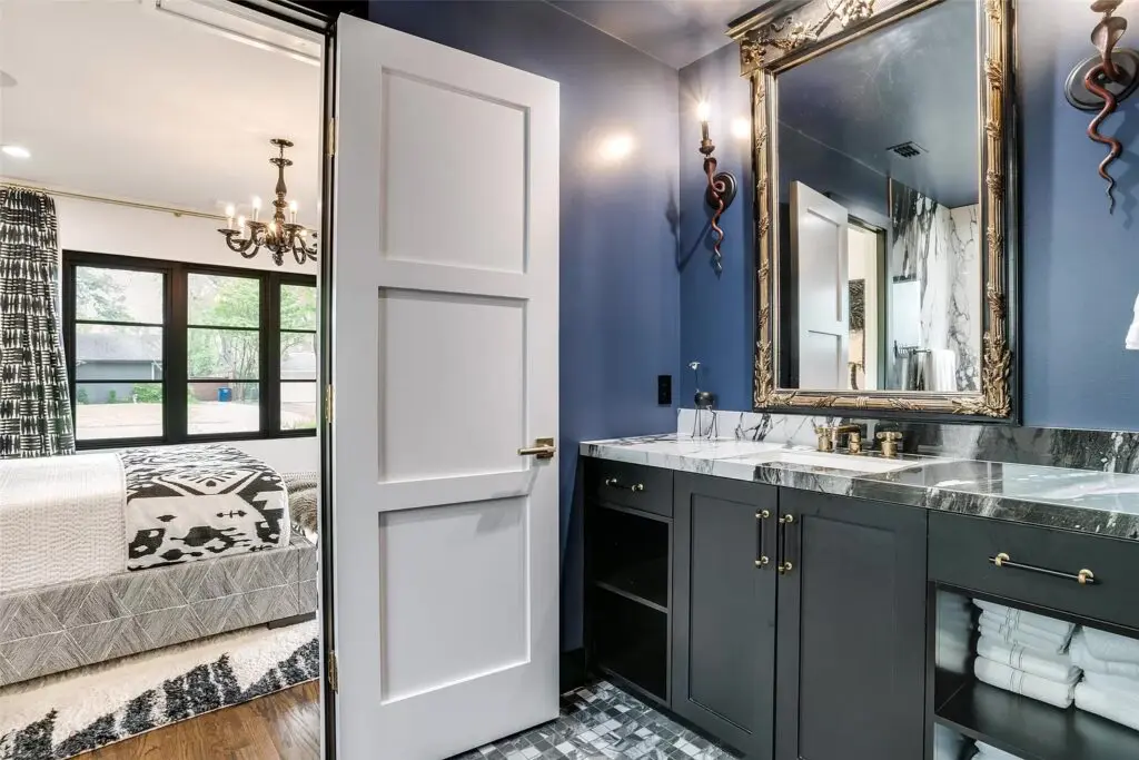 One of six bathrooms.