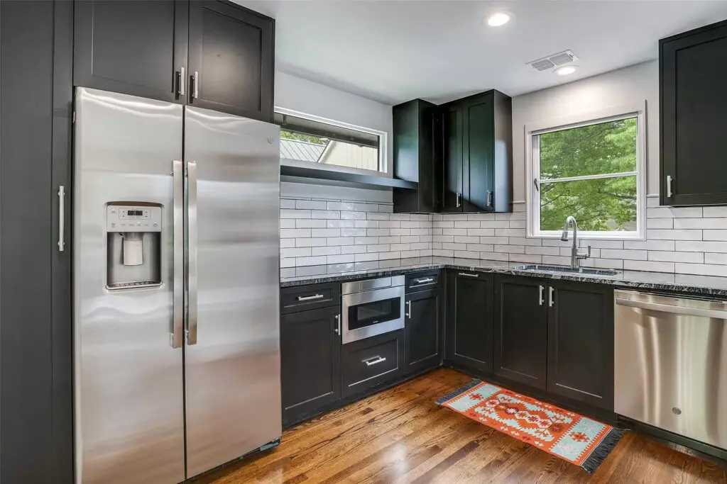 A second-story kitchen.