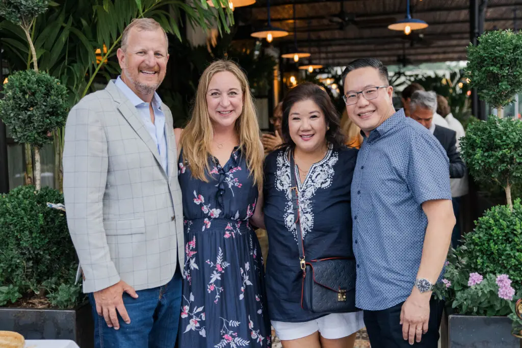 Julie & Eric Kleine, Mary Hoang-Do & Andy Do at the Le Colonial Summer Soirée, co-hosted by PaperCity (Photo by Johnny Than)