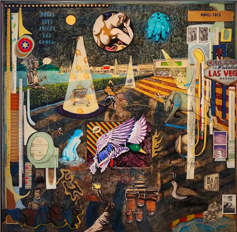 The Wheeler Brothers' "Novel Toys, Tricks, and Games," 2023. This piece is part of the Wheeler Brothers' “Novel Toys, Tricks, and Games,” on view at Ro2 Art Gallery. (Photo by Ro2 Gallery)