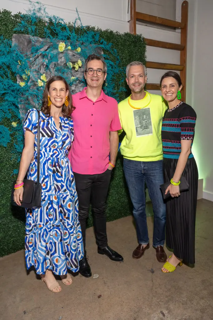 Alison & Tony Mustoe, John & Julia Stallcup at the 2024 Glasstire Party and Auction (Photo by Jenny Antill) 