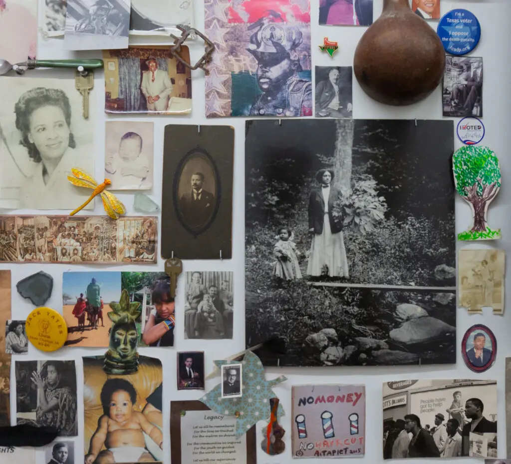 The "Ancestors Wall" at The Community Artists' Collective Ashé Summer Market (Photo by Sofia Westerman) 