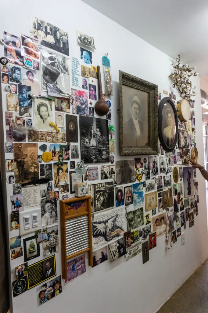 The "Ancestors Wall" at The Community Artists' Collective Ashé Summer Market (Photo by Sofia Westerman) 