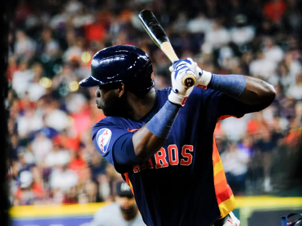Yordan Alvarez is a large presence for these Houston Astros. (Photo by F. Carter Smith)