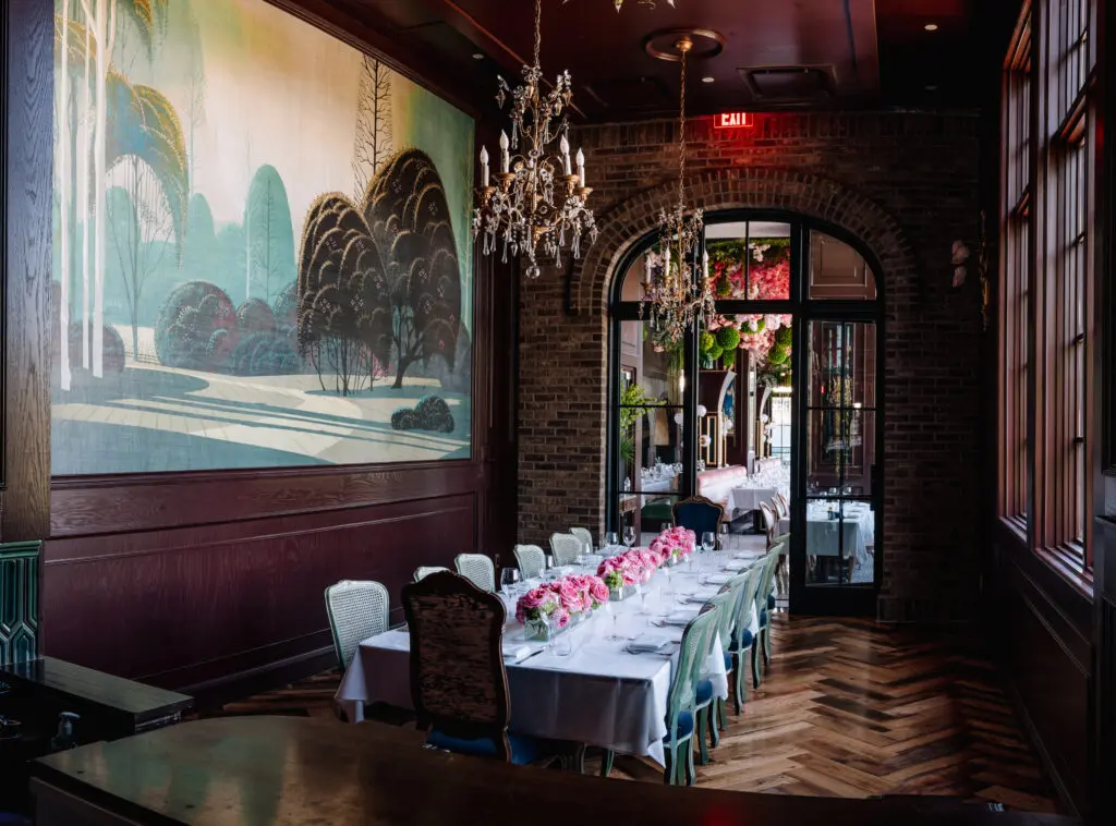 One of two private rooms at Berg Hospitality Group's Annabelle Brasserie